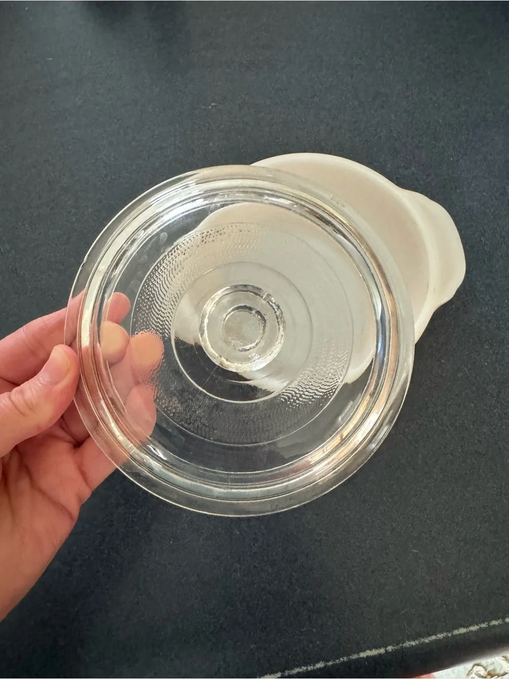Fire King Peach Lustre Glass Covered Casserole Dish